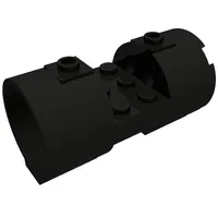 Cylinder 3 x 6 x 2 2/3 Horizontal Solid Studs