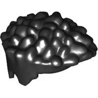 Hair Curly with Point, Smooth Back