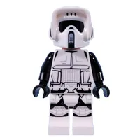 Scout Trooper - Light Nougat Head, Black Arms