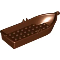 Boat / Rowing Boat 14 x 5 x 2 with Oarlocks [No Hollow Inside Studs]