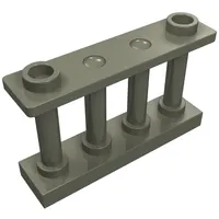 Fence Spindled 1 x 4 x 2 [2 Top Studs]