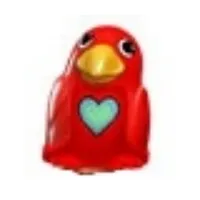 Primo Animal Bird Small with Medium Blue Heart Print