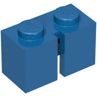 Brick 1 x 2 without Bottom Tube, Slotted (with 1 slot)