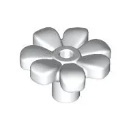 Plant, Flower, Minifig Accessory with 7 Thick Petals and Pin, Center Ring