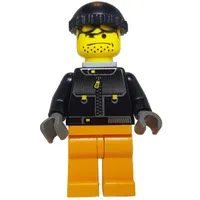 Snowboarder, Black Jacket, Black Hat, Neck Bracket