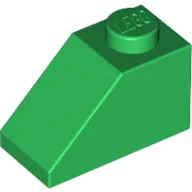 Brick Sloped 45° 2 x 1 with Bottom Pin