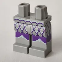 Hips and Light Bluish Gray Legs with Dark Purple Scales print