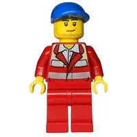 Paramedic, Red Jacket, Red Legs, Blue Cap, Stubble