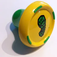 Music Builder Sound Plug with Bright Green Base and Bright Green Accordion Print