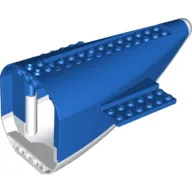 Aircraft Fuselage Curved Aft Section with White Base