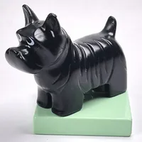 Duplo Animal Dog, Scottish Terrier / Scottie on Light Green Base