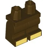 Hips and Dark Brown Medium Legs with Bright Light Yellow Toes print