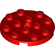Plate Round 4 x 4 with Pin Hole