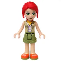 Mia - Bright Light Yellow Jacket, Olive Green Skirt