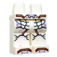 Hips and White Legs with Red Circuitry, Lavender Armor Plating print