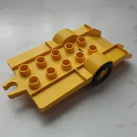 Duplo Trailer with Ramp and 2 x 5 Studs