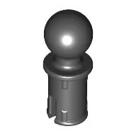 Technic Pin with Friction Ridges Lengthwise and Towball