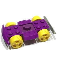 Vehicle Base 4 x 6 Racer Base with Yellow Wheels