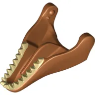 Animal Body Part, Dinosaur, Tyrannosaurus Rex Lower Jaw with Tan Teeth Print