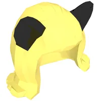 Hair Mid-Length Flipped Ends, Short Bangs, and Cat Ears Black Print