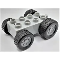 Duplo Car Base 2 x 4 Tractor with Front and Rear Wheels