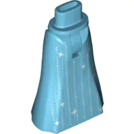 Minidoll Hips and Full Length Skirt with Silver Lines, Stars print