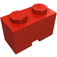 Brick Special 1 x 2 with Cable Holding Square Cutout