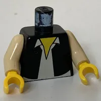 Torso Vest and White Shirt Print (Han Solo), Tan Arms, Yellow Hands