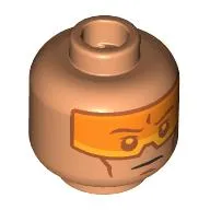 Minifig Head Clone Pilot, Orange Visor