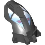 Minifig Head Special, Toa Mahri Hahli / Nuparu Head (Nuparu Black)