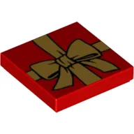 Tile 2 x 2 with Gold Bow Print