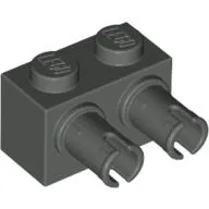 Brick Special 1 x 2 with 2 Pins, Round Pin Holes