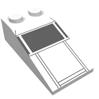 Slope 18° 4 x 2 with Imperial Shuttle Cockpit Print