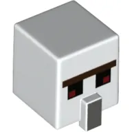 Minifig Head Special, Cube with Nose and Minecraft Iron Golem Print