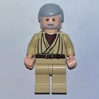 Obi-Wan Kenobi, Old, Tan Robes, Hair, White Pupils, Gray Beard, 3626bpr0638