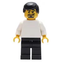 Soccer Player White Plain Torso, Black Legs 3