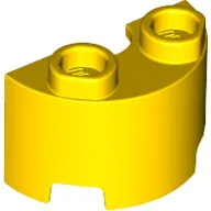 Brick Round, Half 1 x 2