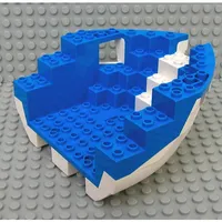 Boat Hull Section, Small Bow 12 x 12 x 5 1/3 with Blue Top [Complete Assembly]