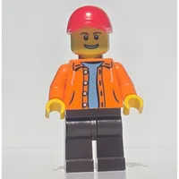 Orange Torso, Dark Brown Legs, Red Cap