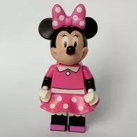 Minnie Mouse with Dark Pink with White Spots Dress and Bow (CMF)