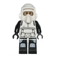 Scout Trooper, Printed Black Head, Black Legs
