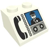 Slope 45° 2 x 2 with Phone and Minifig Print