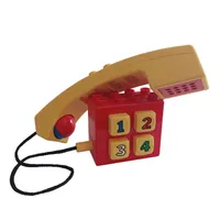 Duplo Push-Button Telephone Brick with Ear / Mouthpiece (For Humans)