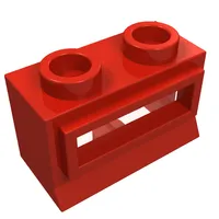 Window 1 x 2 x 1, Short Lip [with Glass]