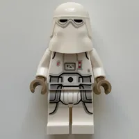 Snowtrooper, White Hips, Printed Legs, Dark Tan Hands (3626cpr1709 Head)
