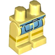 Hips and Bright Light Yellow Legs with Bright Light Blue Apron and Yellow Stripe Print