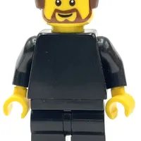 Man, Black, Reddish Brown Hair