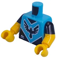 Torso, Dual Molded Arms, Black/White Falcon Logo, 'VITA RUSH' on Back print, Black Sleeves Pattern, Yellow Arms and Hands