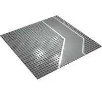 Baseplate 32 x 32 with 9-Stud Angled Driveway / Road with White Lines Print