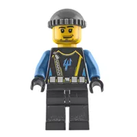 Aquaraider Diver 5 with Dark Bluish Gray Hat